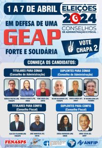 CNTSS/CUT faz parte da CHAPA 02 que disputará eleições na GEAP previstas para 01 a 07 de abril