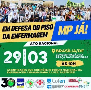 CNTSS/CUT mobiliza lideranças e trabalhadores da enfermagem para Ato Nacional em Brasília nesta quarta (29/03)
